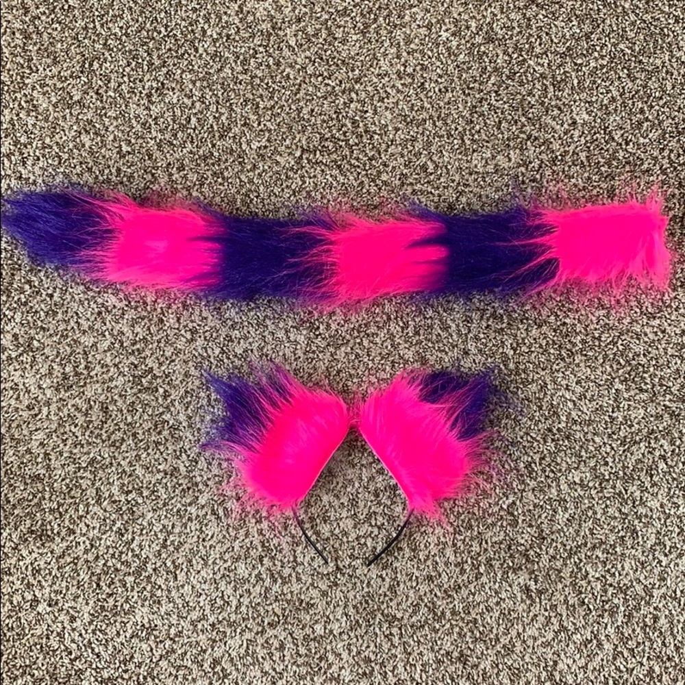 Cheshire Cat headband and tail